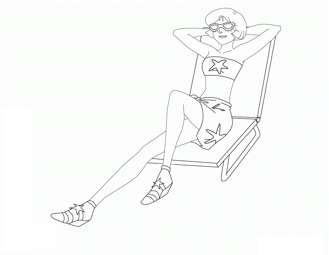 Kolorowanka Alex na wakacjach